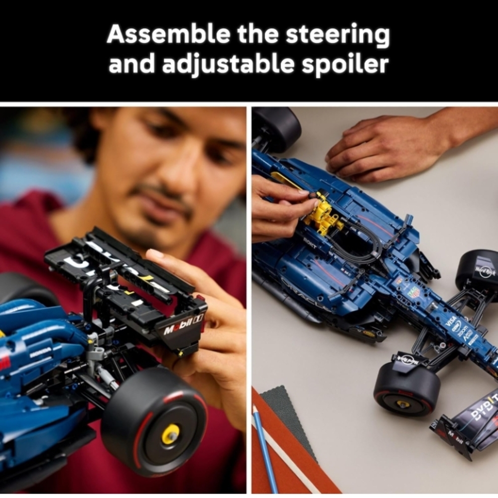 Lego Technic Racing Car - Blue, Red, Yellow - Picture 8 of 16